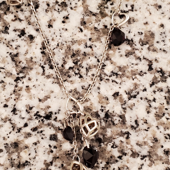 Links of London Garnet Flutter & Heart Necklace - Picture 7 of 14